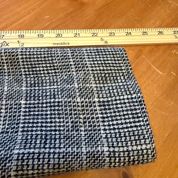 Vintage Harve Bernard 100% Wool Genuine Leather Trim Blazer Women’s 10 Blk Grey - Picture 9 of 9